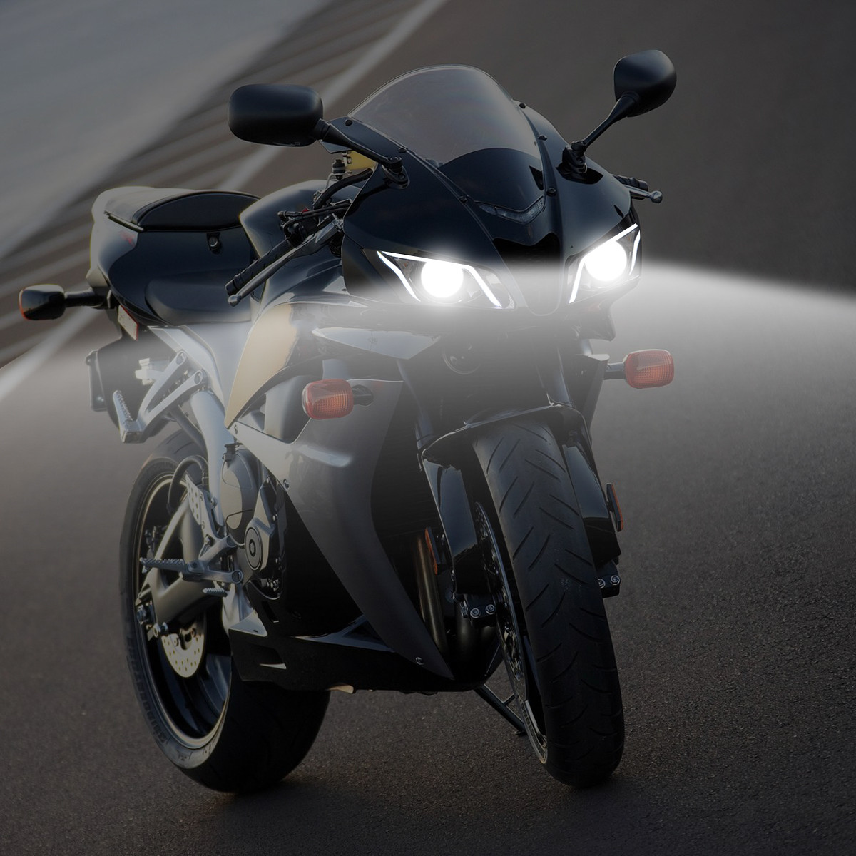 1X LED Headlight Assembly for Honda CBR600RR 07-12 Bike Front Lamp