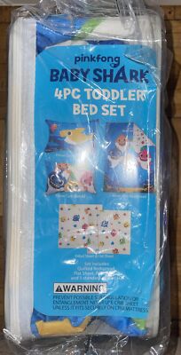 Quadri Baby Shark Per Bambini – Set Di 4 Tele Quadrate 27.9x27.9 Cm Per Camera, Facili Da Appendere