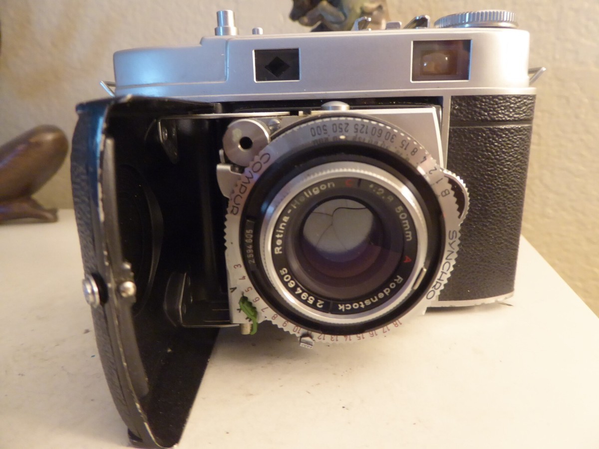 「実写確認整備品」KodakレチナⅡｃ／Retina Xenon50mmf2.8 Kodak Retina II Folding Camera Retina-Xenon 50mm f2