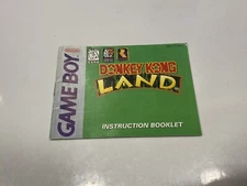 Donkey Kong Land Original Nintendo Gameboy Instruction Manual Only