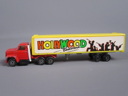 B287 Vintage Majorette 340 France Semi Trailer Ford Hollywood Boulevard 1:100