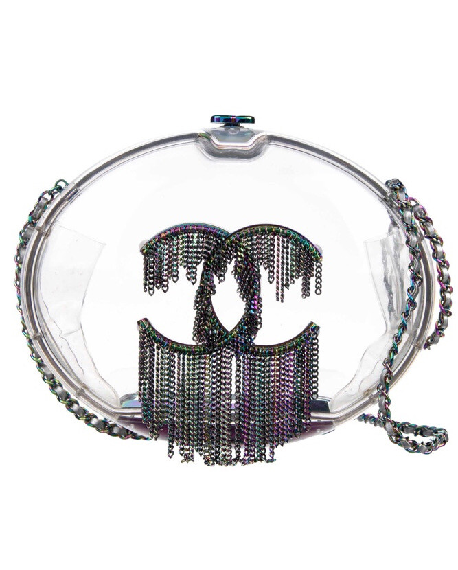 Chanel minaudiere Special edition Bag Crossbody clear Rainbow