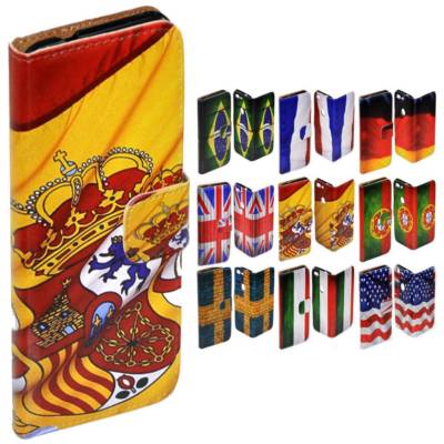 For Nokia Series - National Flag Print Theme Wallet Mobile Phone Case Cover #1