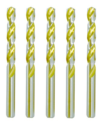 HSS Drill Bit Set 23/64'' Titanium Nitrided Jobber Twist Metal Drill Bits-5Pcs