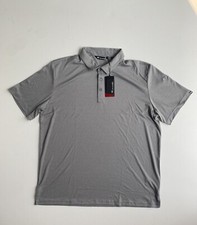 Travis Mathew Polo Shirt Mens XXL Grey Casual Golf Performance Short Sleeve NWT