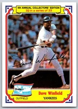 1984 Topps Drake's Big Hitters DAVE WINFIELD #32 New York YANKEES HOF FREE Ship