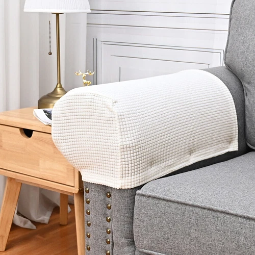 Removable Sofa Couch Armrest Covers Recliner Arm Cover Stretch Chair Protector - Picture 28 of 36