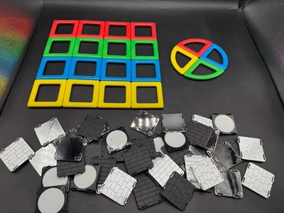 Magnetisches Polydron Klassenzimmer MINT Form & verspiegelte Paneele Wände Konvolut