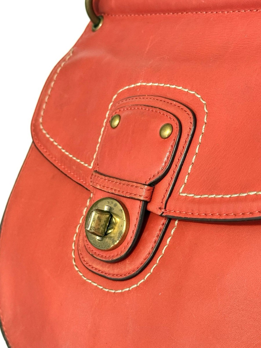 Vintage Coach Willis Legacy 70th Anniversary Vermillion Leather