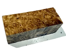 Maple Burl Craft Blank 1-1/2" x 1-1/2" x 3-7/8" (#185) Dried/ Wax Sealed