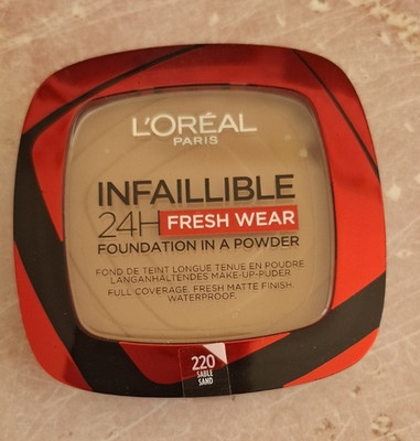 L'Oréal Paris Infaillible 24H Fresh Wear Gesichtspuder 220 Sable Sand 9 g