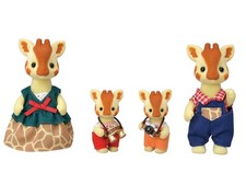 Calico Critters Highbranch Giraffe Family, 4 piece assortment, Multi Color 