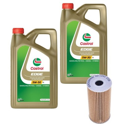 DENCKERMANN Inspektionspaket 10L CASTROL EDGE 5W-30 C3 für KIA Stinger 3.3