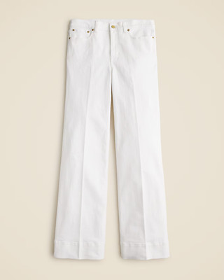 NWT J. Crew Plus High Rise 96 Denim Trouser Jeans White Size 33