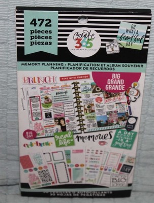 Celebrate 365 The Happy Planner Memory Planning 472 Stickers Fast Shipping New
