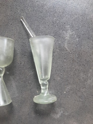 VINTAGE~BARBIE DREAM HOUSE~Cruise Ship~accessory~lot of 5~DRINK COCKTAIL GLASSES - Picture 9 of 13