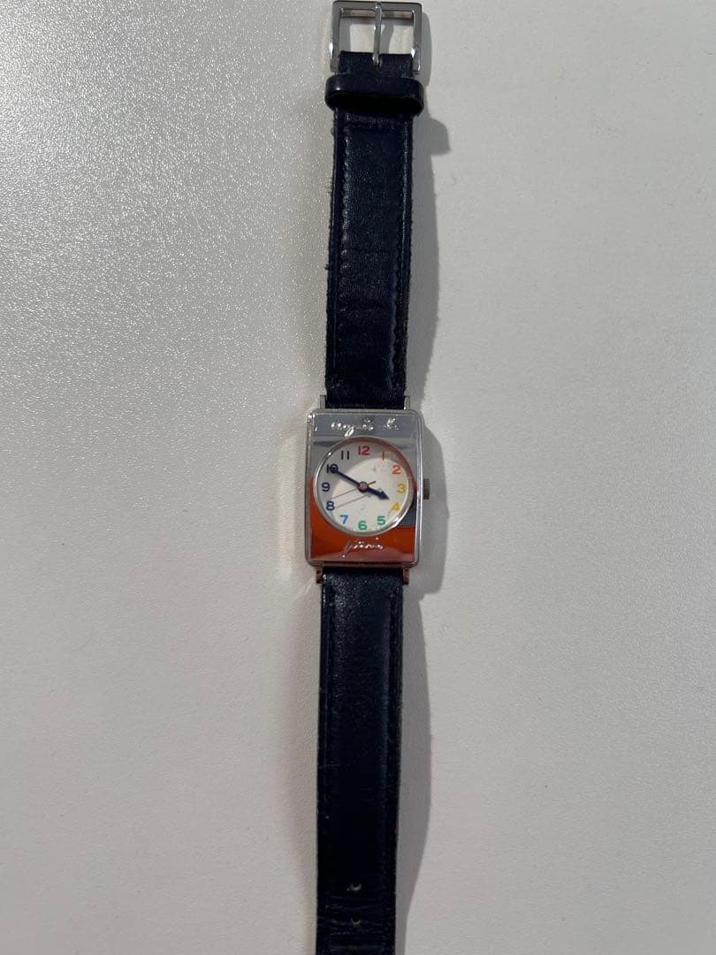 agnes b. Quartz Watch Square Multicolor Index Vintage 1990s-2000s