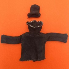 Pull Col Roulé Bonnet Noir Homme Grenouille Vintage 1970 ACTION JOE CéJi - Set
