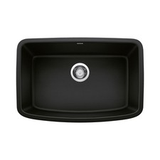 Blanco 442941 Valea SILGRANIT 27" Undermount Kitchen Sink - Coal Black