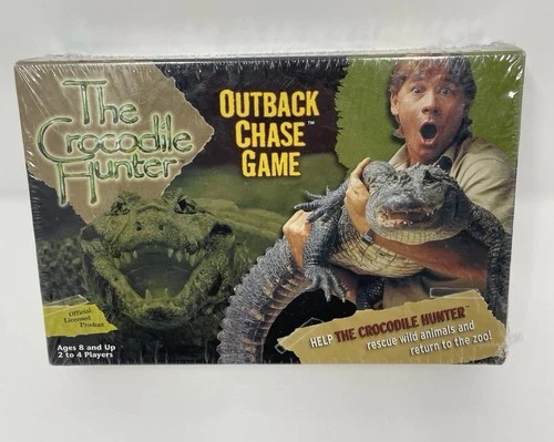 Steve Irwin The Crocodile Hunter Outback Chase Game Milton Bradley NEW VTG NOS