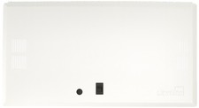 28 Inch White Structured Media Center Enclosure with Hinged Door Vented Design