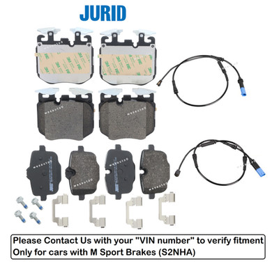 Front Rear Brake Pad OES +Sensor for BMW X5 sDrive40i xDrive40i (M Sport)
