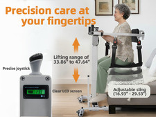 Patient Lift Transfer Chair - Electric Assist Lift Aid for Home Care Use