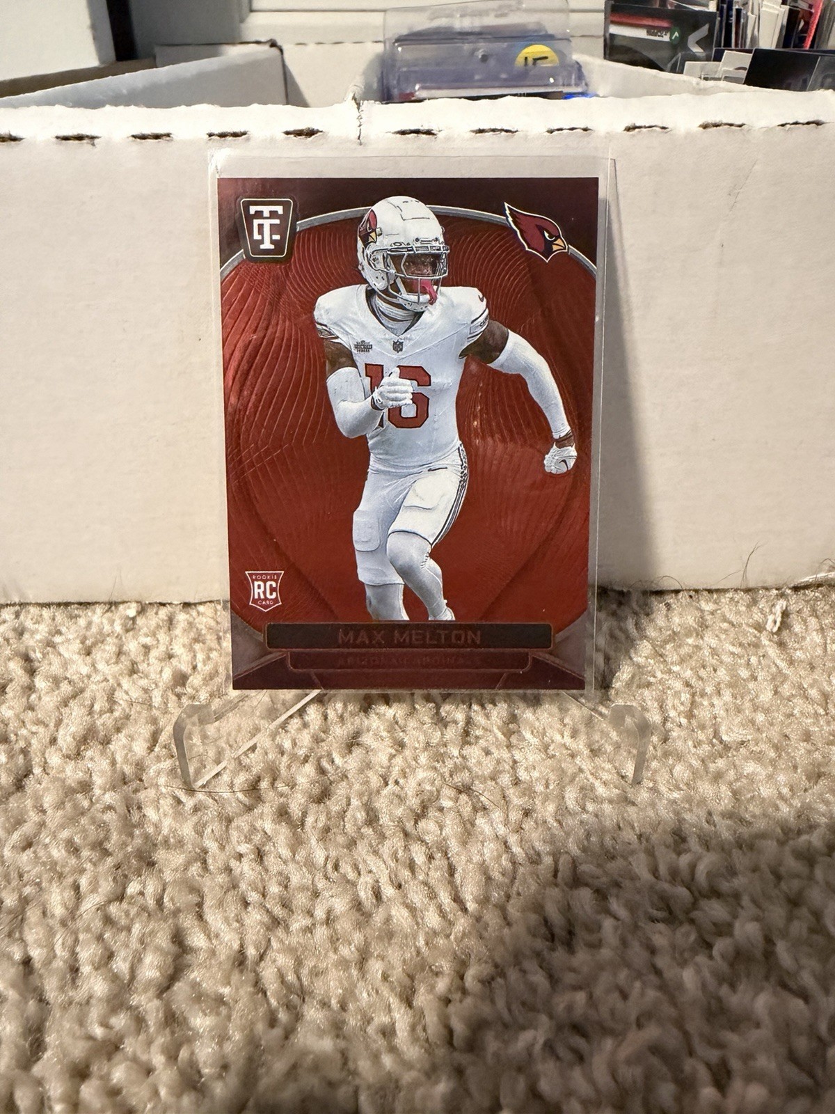 Max Melton 2024 Panini Totally Certified #160 Mirror Red #/249 Cardinals