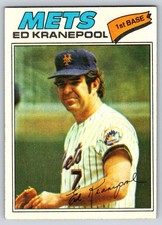 Ed Kranepool 1977 Topps #201 New York Mets See Photos