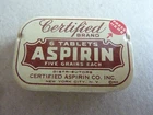 US MEDIC WW2 ASPIRIN BOX DATED 1939 FULL usmd nurse wac first aid helmet 4