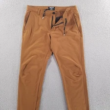 Handup Apparel Pants Mens Medium 32x31 Brown Performance Cycling Commuter Tech