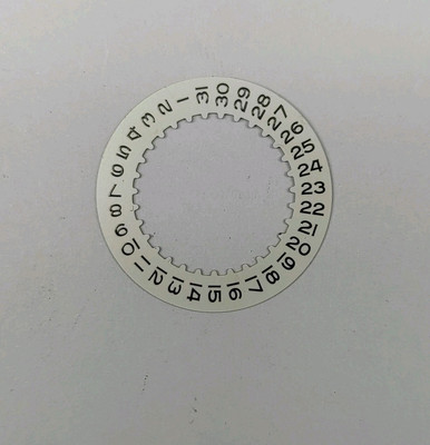 Rolex genuine date disk cal. 3135 3155 3175 3185 3186 disco data originale