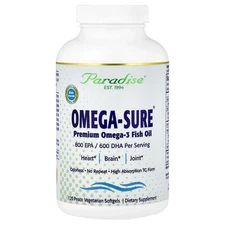 Omega-Sure®, Premium Omega-3 Fish Oil, 120 Pesco Vegetarian Softgels