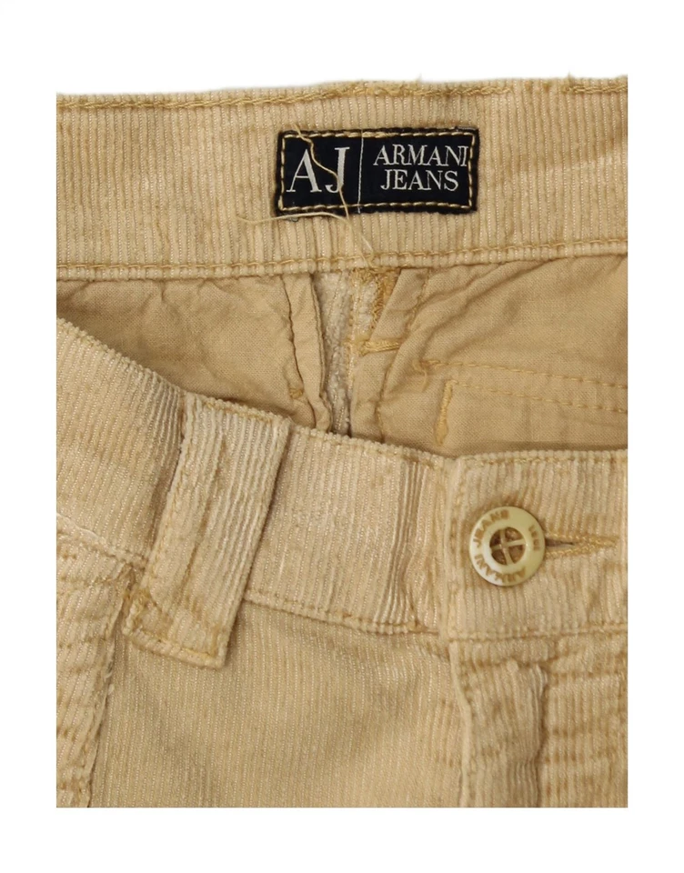 Pantalón recto de pana ARMANI W34 L34 beige algodón DF20 para hombre Foto 4 de 4