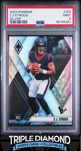 2023 Panini Phoenix C.J. Stroud Rookie RC Silver Texans PSA 9 Mint R566