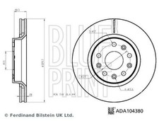 2x BLUE PRINT Bremsscheiben Vorne für JEEP Wrangler IV (JL) 330mm ADA104380