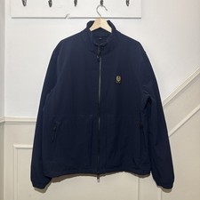 BELSTAFF Mens Dark Ink Navy Blue Heath Soft Shell Jacket SIZE UK44 XXL 