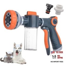 8-in-1 Dog Shower Attachment with Soap Dispenser for Pets Washing 3.5oz
