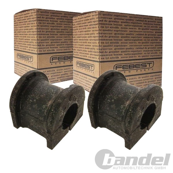 2X Febest Stabilager Buchse Gummilager Stabi Hinten Passend FüR Mazda 323 626-image