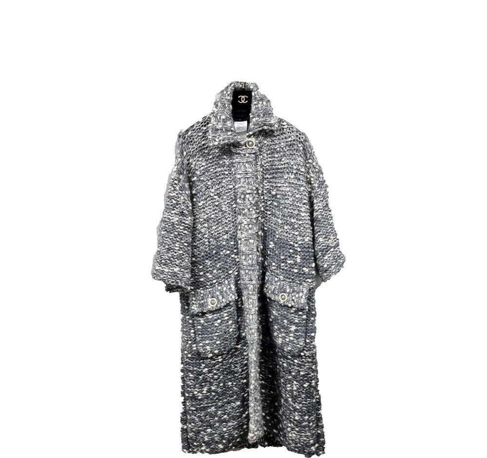 Cardigan lungo CHANEL tweed mohair 36 52591431