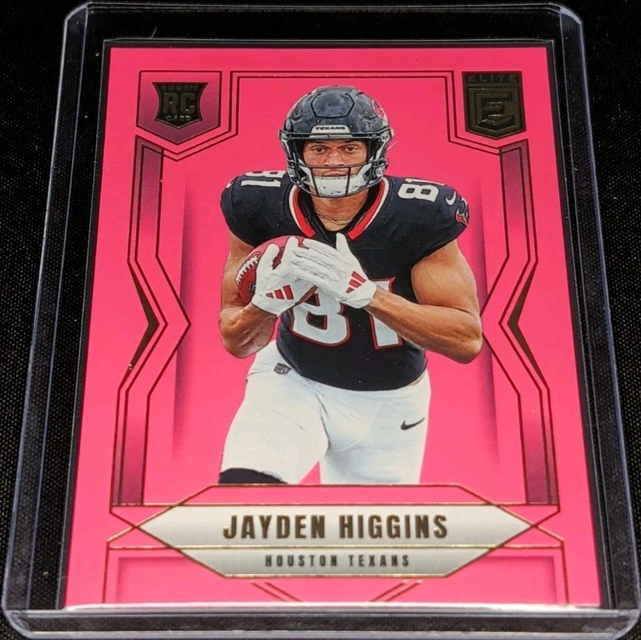 2025 Panini Donruss Elite - Rookies Jayden Higgins #134 Pink Ink (RC)