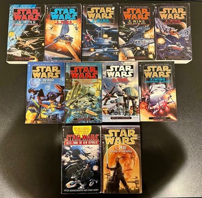 Star Wars X-Wing Books 1-9 + Tales From the New Republic + I, Jedi (Mass Market)