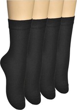 Women's Classic Above Ankle Boot Thin Cotton Crew High Long Dress Socks For W...