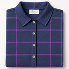 Denim & Co. Heavenly Jersey Regular Plaid Button Front Tunic w/ Pocket