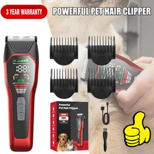 PET CLIPPERS Professional Heavy Duty Trimmer Dog Grooming Kit Thick Hair Trimmer