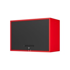 Yizosh Metal Garage Wall Cabinet with Doors and Shelves,Wall Mounted Metal St...