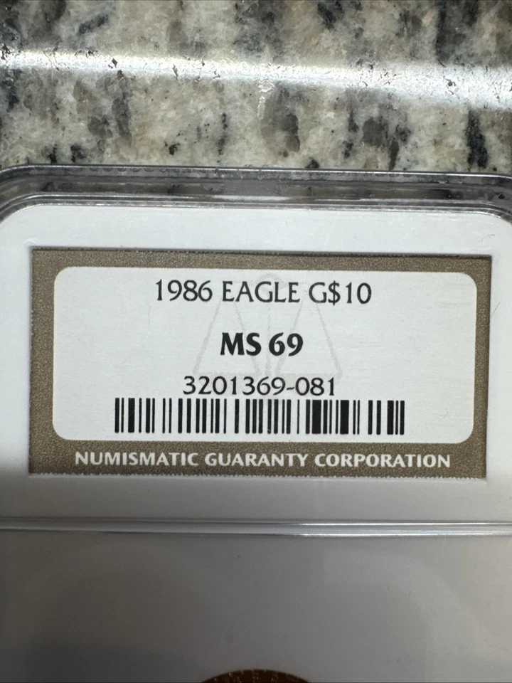 Gold Eagle 1986 $10 MS 69 Foto 2 de 4