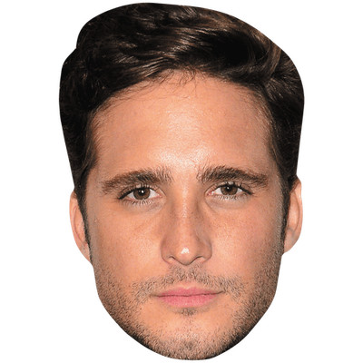 Diego Boneta (Stubble) Celebrity Mask, Flat Card Face, Fancy Dress Mask