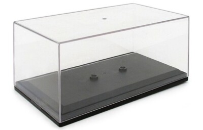 CARARAMA 1/43 MODELLBAU AUSSTELLER VITRINE CONTAINER 135X80X68MM MODELL