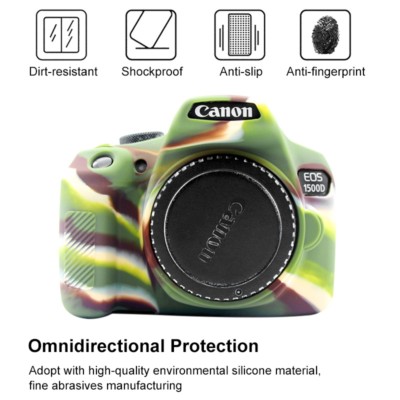 For Canon EOS 1300D 1500D Camera Soft Silicone Protective Case Cover Skin